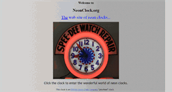Desktop Screenshot of neonclock.org